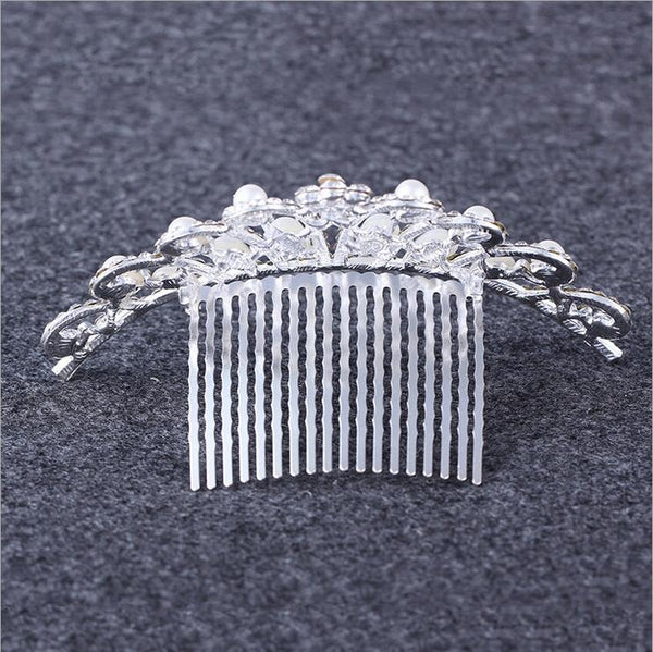 Heart Water Drops Pearl Crown