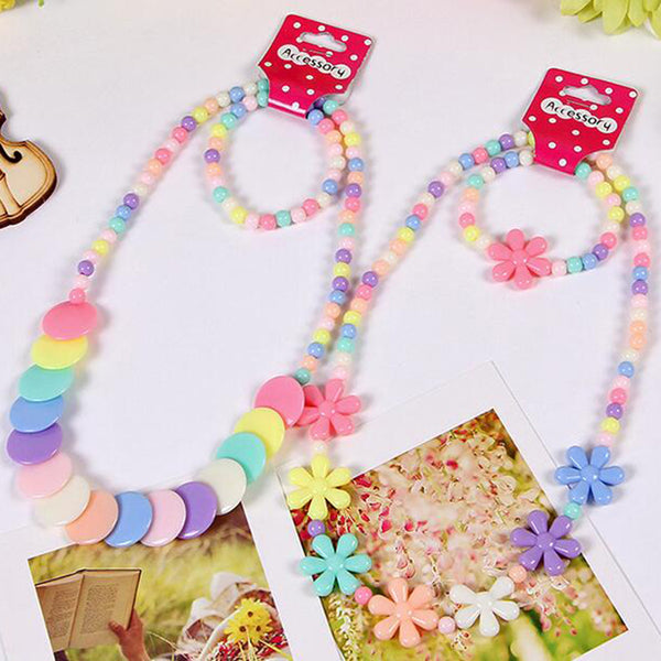 Candy Color Beads Jewelry Set