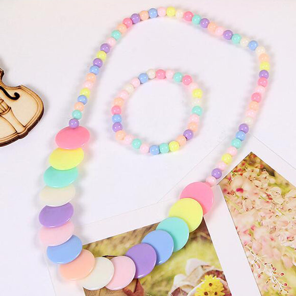 Candy Color Beads Jewelry Set