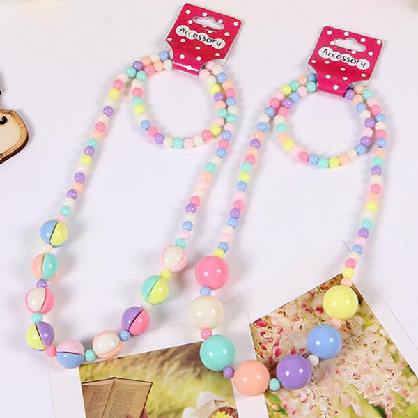 Candy Color Beads Jewelry Set