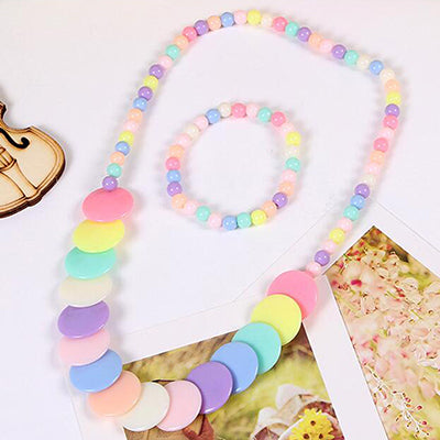 Candy Color Beads Jewelry Set
