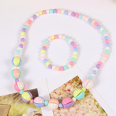 Candy Color Beads Jewelry Set