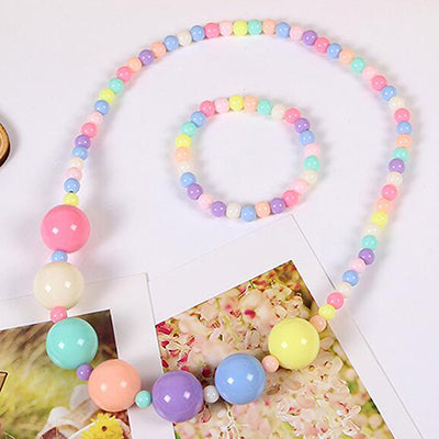 Candy Color Beads Jewelry Set