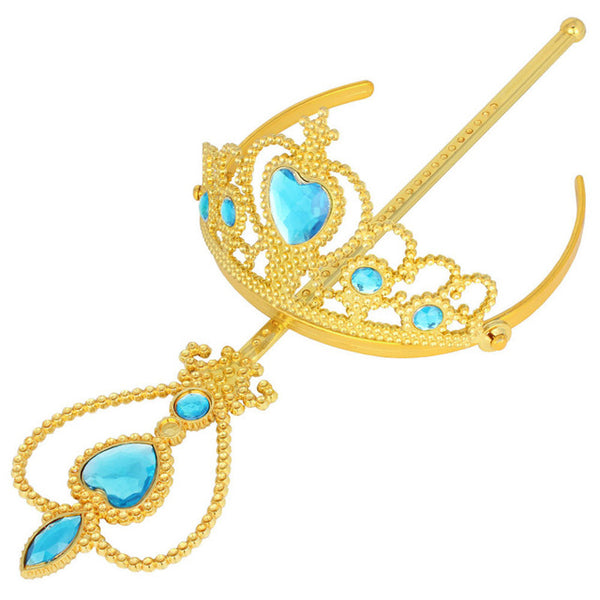 Fashion Gold Princess Crown & Wand