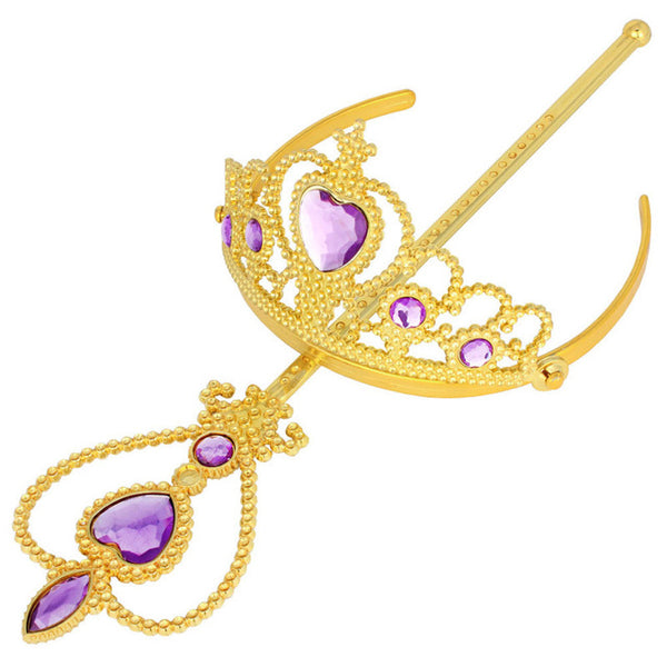 Fashion Gold Princess Crown & Wand