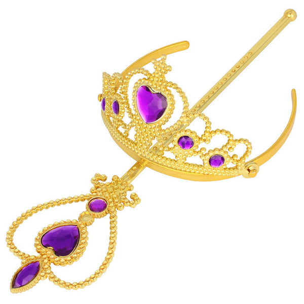 Fashion Gold Princess Crown & Wand
