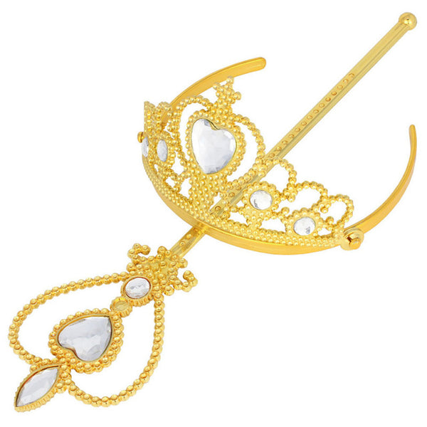 Fashion Gold Princess Crown & Wand