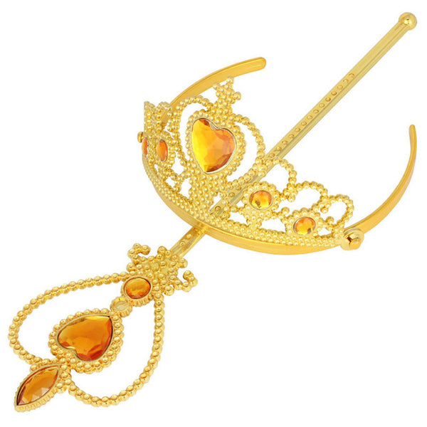 Fashion Gold Princess Crown & Wand
